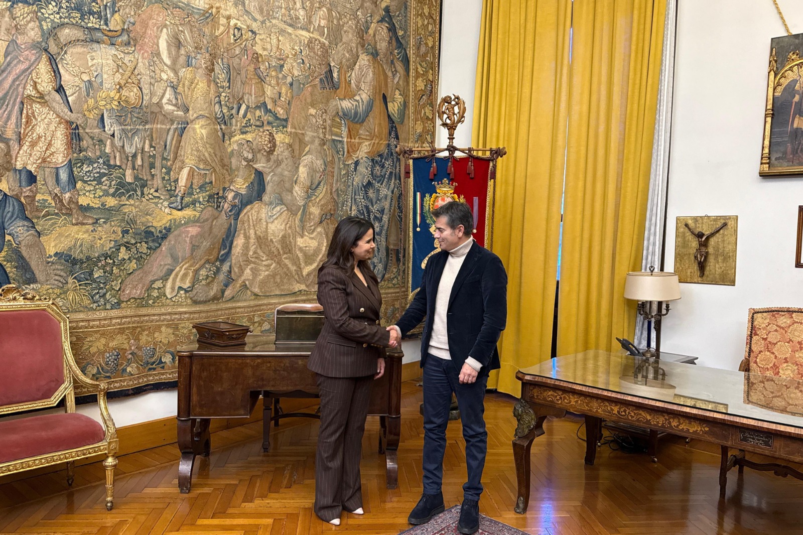 Cagliari, visita istituzionale della console generale del Marocco a Palazzo Bacaredda